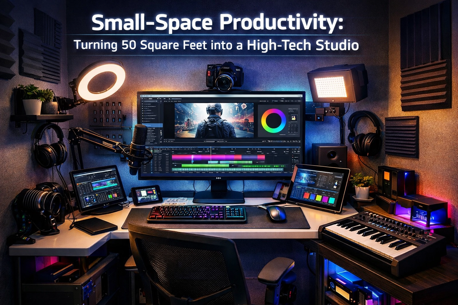 Small-Space Productivity: Turning 50 Square Feet into a High-Tech Studio